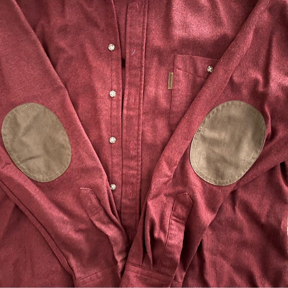 Pendleton Trail Solid Long Sleeve Woven Wool Shirt - image 3